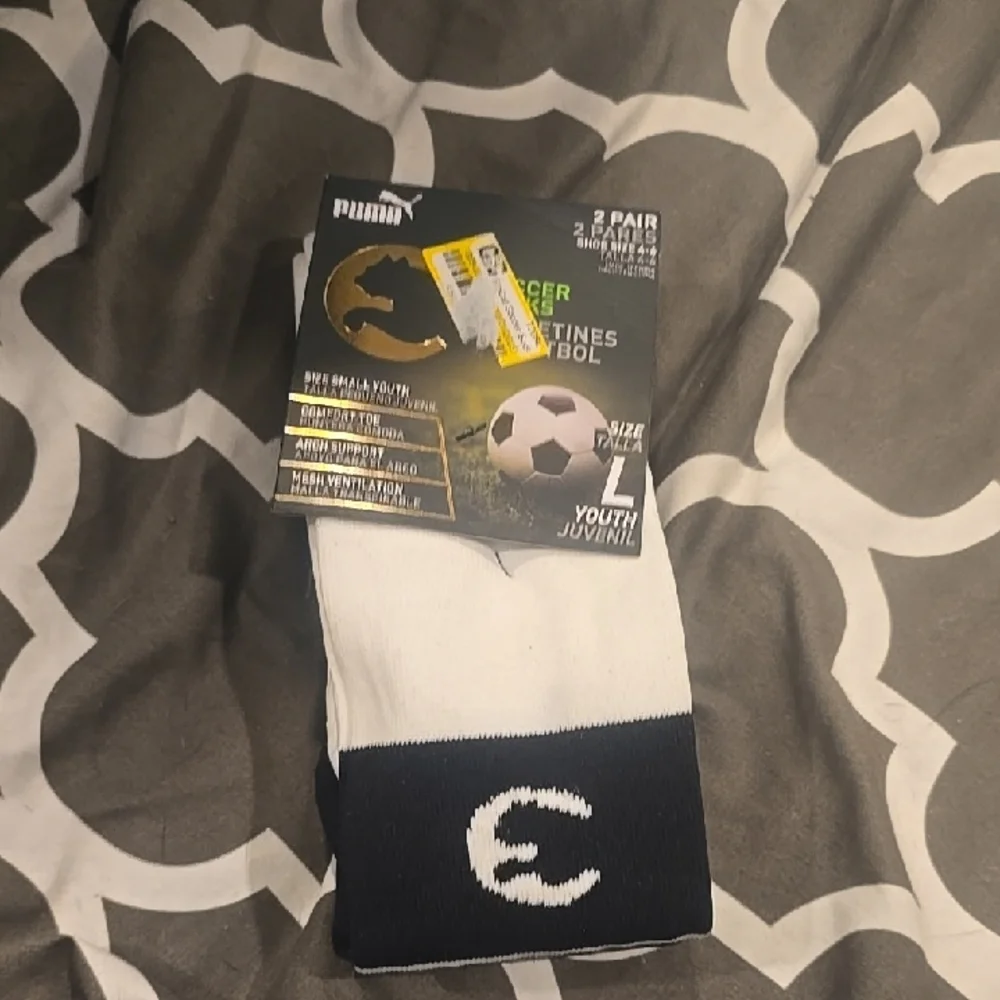 ❤️10/$13 New Big Boys Kids Soccer Socks 2 Pack